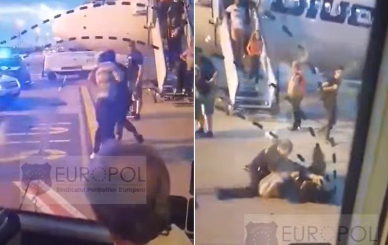 VIDEO | Incident violent la Aeroportul Otopeni. Pasager beat, pus la pământ de polițiști