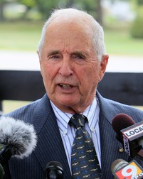 FILE - Apollo 8 astronaut William Anders talks about astronaut Neil Armstrong following private services for Armstrong, Aug. 31, 2012, in Cincinnati. Retired Maj. Gen. Anders, the former Apollo 8 astronaut who took the iconic “Earthrise” photo showing the planet as a shadowed blue marble from space in 1968, was killed Friday, June 7, 2024, when the plane he was piloting alone plummeted into the waters off the San Juan Islands in Washington state. He was 90.,Image: 879811173, License: Rights-managed, Restrictions: This content is intended for editorial use only. For other uses, additional clearances may be required. FILE PHOTO, Model Release: no