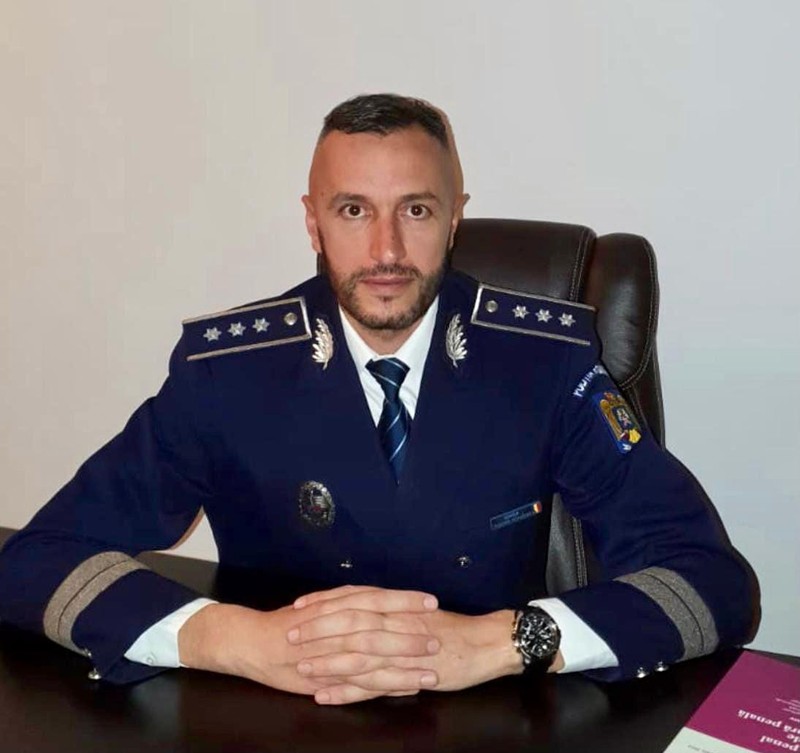 Comisarul șef Alexandru Iorga, șeful Poliției Găești. Foto: Facebook / Ministerul Afacerilor Interne