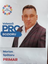 Afișul electoral al lui Marian Spătaru