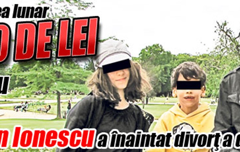 Mădălin Ionescu a înaintat divorţ a doua oară: "Vrea să-i dea 5.000 de lei fiului său"