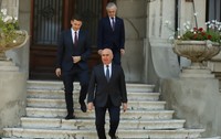 Ilie Bolojan, înaintea declarației de la sediul PNL. Foto: Dumitru Angelescu / Libertatea