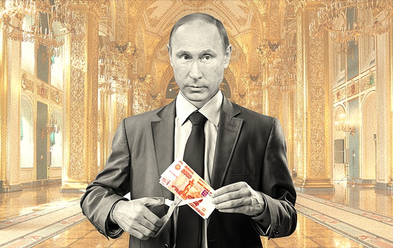 CRIZĂ ÎN RUSIA. Vladimir Putin şi-a tăiat din salariu