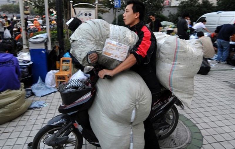 Foto | Uite cum se fac livrările în China!