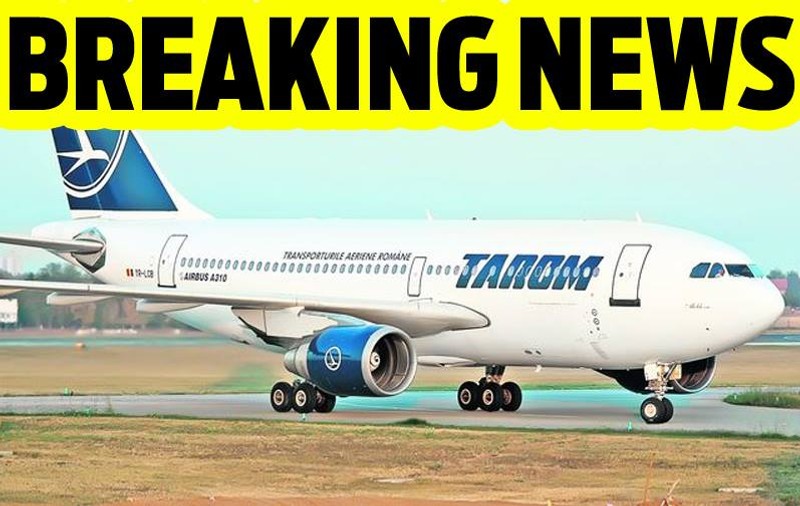 UPDATE: Incendiu la motorul unui avion Tarom | FOTO