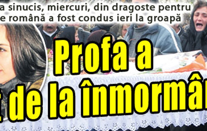 Profa a lipsit de la înmormântare