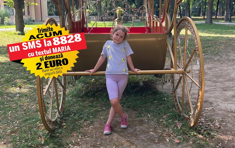 La 8 ani, Maria învață să meargă iar și are nevoie de o proteză inteligentă. Echipamentul necesar fetiței căreia i-a fost amputat piciorul stâng în urma unui accident rutier costă 140.000 de euro