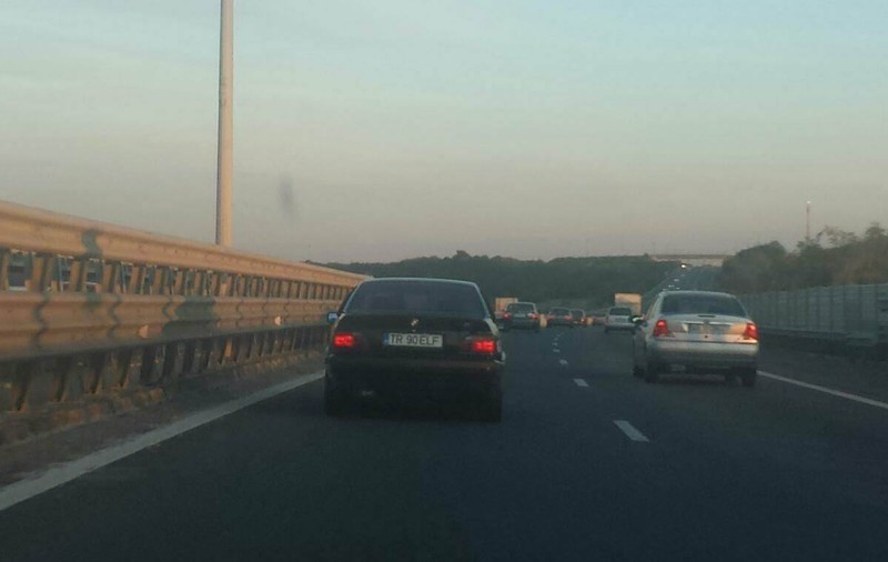 Trafic îngreunat pe Autostrada A1 din cauza unui eveniment rutier. Coloana de mașini în zona localității ilfovene Ciorogârla