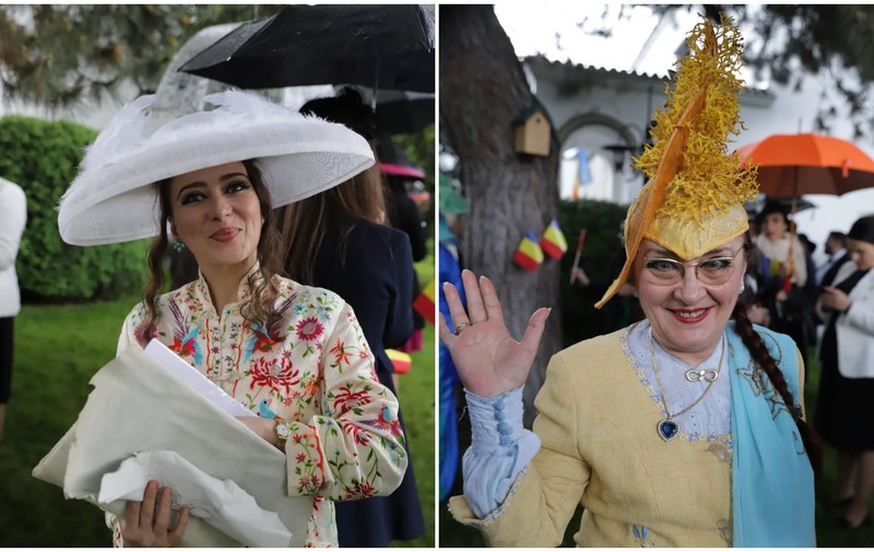 GALERIE FOTO | Parada pălăriilor de Ziua Regalității. Apariții excentrice la recepția de la Palatul Elisabeta