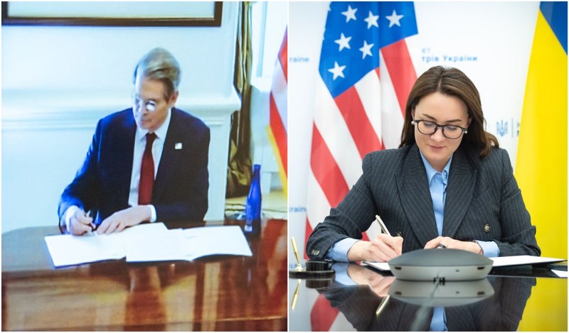 Ucraina spune că acordul final privind mineralele ar include și un fond de investiții pentru reconstrucția țării. Foto: X/Yulia Svyrydenko