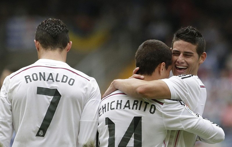 VIDEO / Real Madrid a umilit-o pe La Coruna (8-2)! James Rodriguez şi Chicharito au făcut spectacol