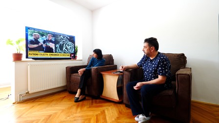 Narcis și Miheala Hogea, în momentul anunțării condamnărilor