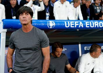epa05360072 German coach Joachim Loew prior the UEFA EURO 2016 group C preliminary round match between Germany and Ukraine at Stade Pierre Mauroy in Lille Metropole, France, 12 June 2016. (RESTRICTIONS APPLY: For editorial news reporting purposes only. Not used for commercial or marketing purposes without prior written approval of UEFA. Images must appear as still images and must not emulate match action video footage. Photographs published in online publications (whether via the Internet or otherwise) shall have an interval of at least 20 seconds between the posting.) EPA/LAURENT DUBRULE EDITORIAL USE ONLY EDITORIAL USE ONLY