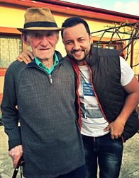 Cătălin Măruță, alături de bunicul său
