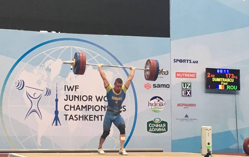 Halterofilul Paul Dumitraşcu, vicecampion mondial de juniori la categoria 69 kg