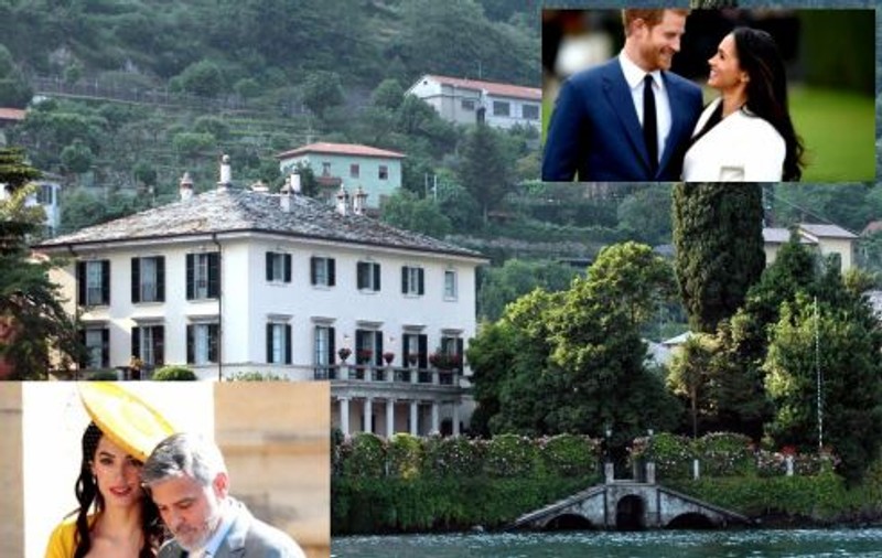 VIDEO | Prințul Harry și Meghan Markle, vacanță în Italia alături de George și Amal Clooney