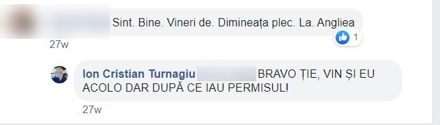 În luna decembrie, Ion Turnagiu scria că vrea să plece în Anglia