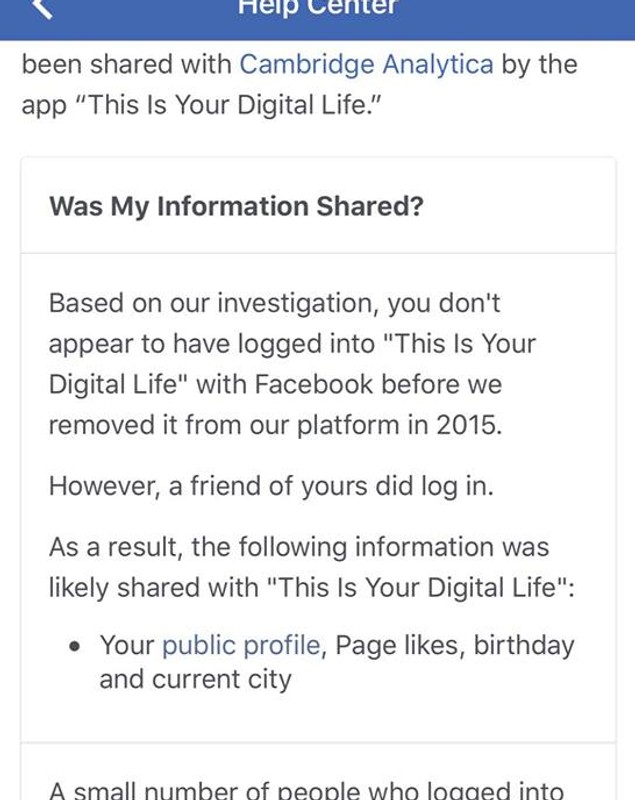 Ce mesaj trimite Facebook românilor cu date furate de Cambridge Analytica