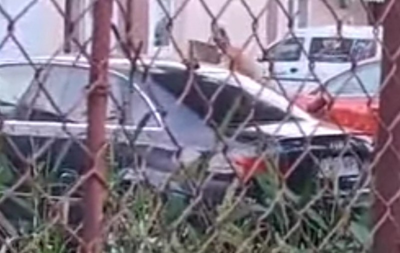Un bărbat a distrus cu un topor mașina tatălui său, într-o parcare din Vâlcea