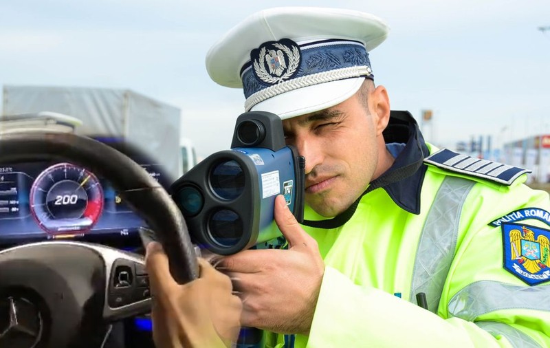 Înregistrări ale radarului Poliției Rutiere Iași, anulate de instanță. O Skoda a accelerat într-o secundă de la 96 la 145 km/h