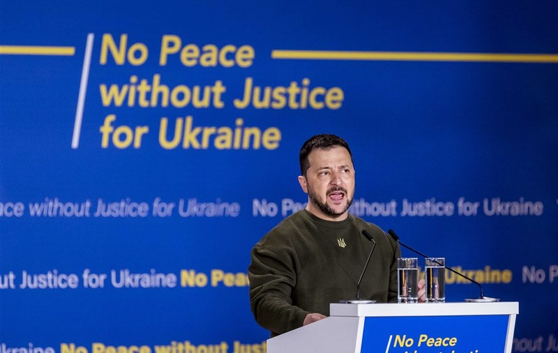 Volodimir Zelenski, la Haga: Pe Putin vrem să-l vedem cu adevărat aici