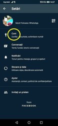 dezactivare confirmare citire mesaje pe WhatsApp - cont