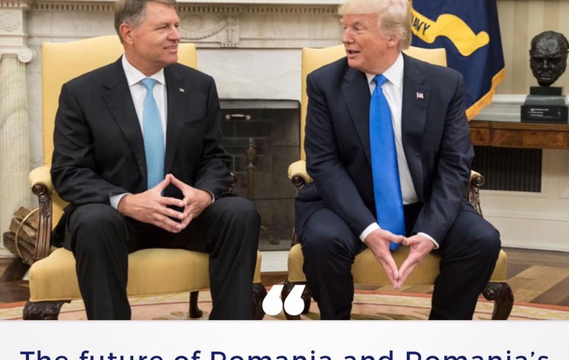 Mesajul lui Donald Trump, pe Facebook, după primirea lui Klaus Iohannis la Casa Albă