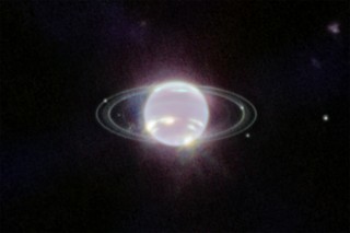Neptun, în imaginea surprinsă de telescopul James Webb. Foto: NASA