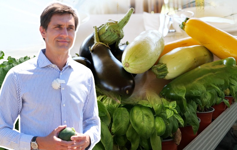 Ciprian Tătărușanu s-a apucat de agricultură și cultivă ardei iuți, dovlecei și vinete pe o suprafață de 10 hectare, în județul Dâmbovița