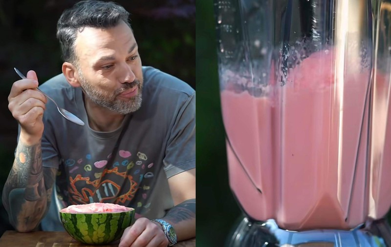 Chef Ștefan Popescu dezvăluie rețeta sorbetului de pepene. Desertul răcoritor care se prepară în doar câteva minute