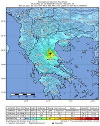 Cutremurul a lovit în apropierea orașului Larissa, în centrul țării FOTO. EPA