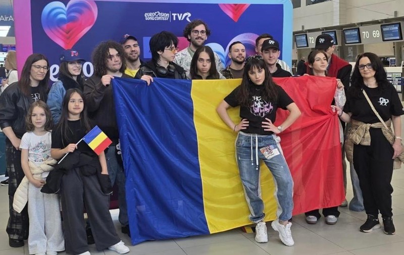 Alexandra Căpitănescu şi echipa sa au plecat la Viena pentru Eurovision 2026: „Ne dorim să-i facem mândri pe toți românii”
