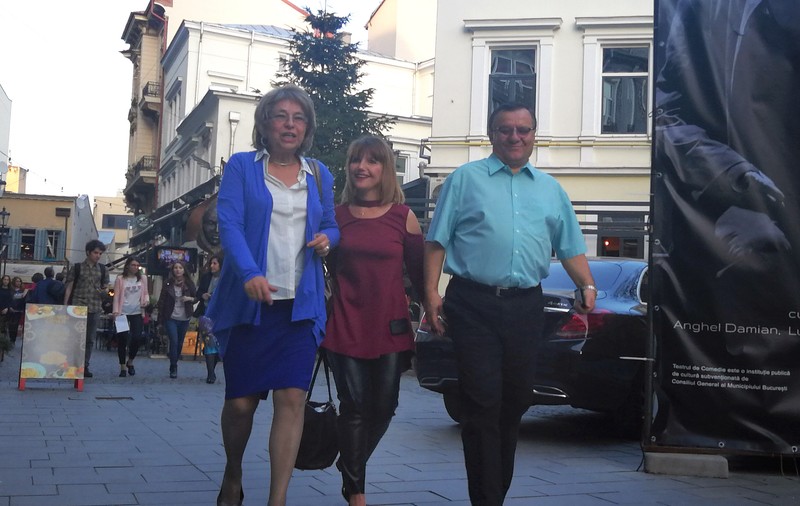 Marina Almășan și Georgică Cornu, o iubire aproape adolescentină. Au ieșit la un suc în Centrul Vechi