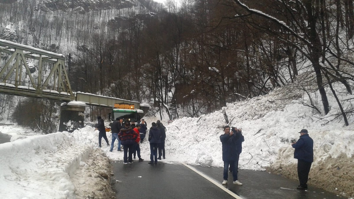 Avalanșă la ieșire din Petroșani