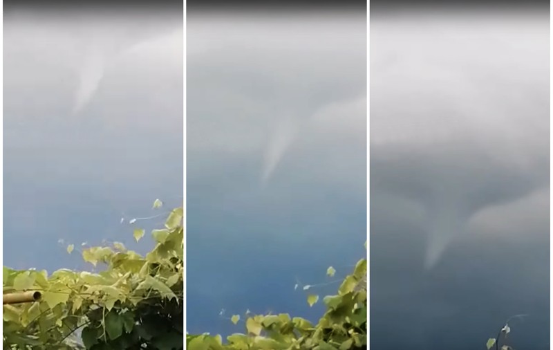O tornadă i-a speriat pe locuitorii unui sat din Dâmboviţa: „Uite cu ce viteză vine!”