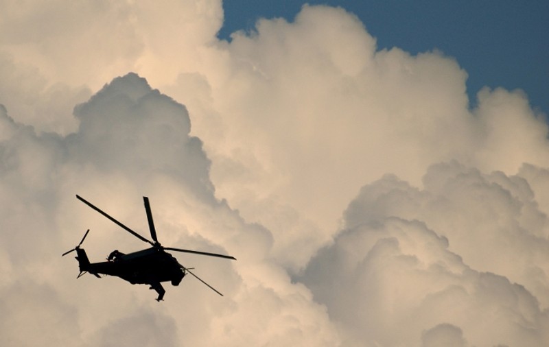 O rachetă a căzut dintr-un elicopter, în apropierea unui oraş din Texas