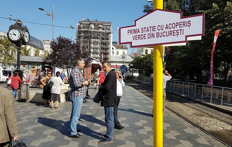Gabriela Firea a participat la lansarea proiectului „Stații verzi”. „Pe liniile de tramvai va circula și autobuzul”; „Linia de tramvai 21 va fi transformată pe modelul liniei 41” / VIDEO