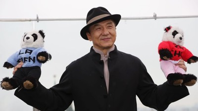 Jackie Chan photo call in Moscow