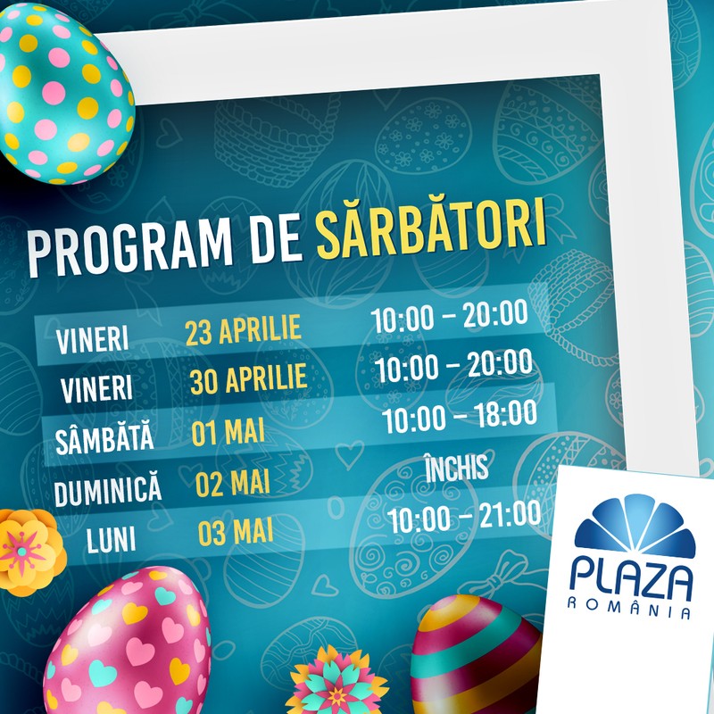 Program de Paște 2021 la Mall Vitan