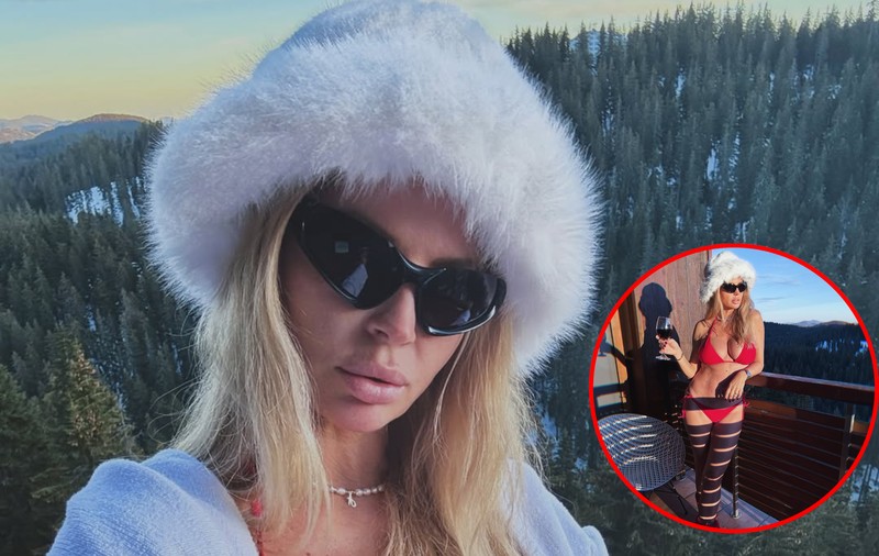 Imagini cu Andreea Bănică în costum de baie, la munte. Cum a reacționat Lucian Mitrea când a văzut-o dezbrăcată în frig