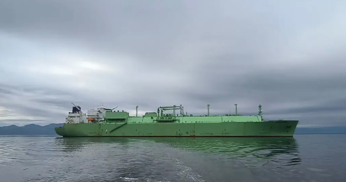 Nava rusească Arctic Metagaz, încărcată cu gaze naturale lichefiate (GNL)
