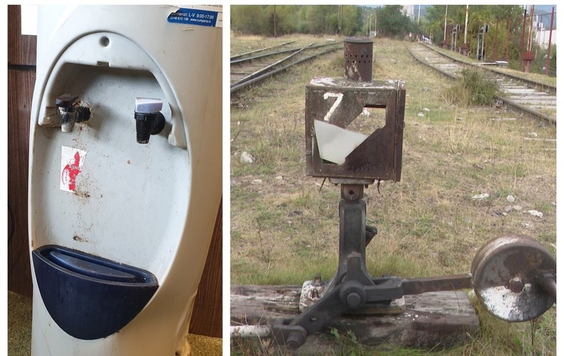 În ce condiții lucrează angajații unei gări CFR care deservește o mare companie elvețiană. Nu au apă de băut și își riscă viața în fiecare noapte pe liniile de tren neiluminate!
