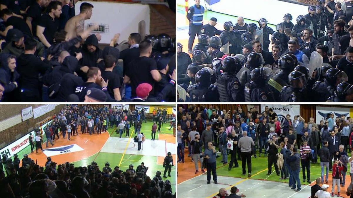Bătaie generală între suporterii Steuaa și Dinamo