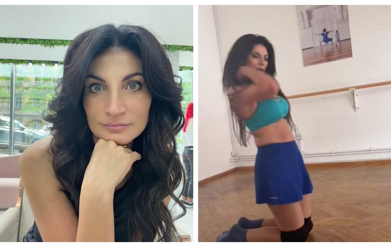 Ioana Ginghină, noi imagini incendiare din sala de dans. Ipostaza rară în care a fost surprinsă actrița