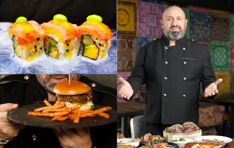 Ce prețuri are Cătălin Scărlătescu la restaurant. Cât costă o porție de sushi, de paste sau o salată