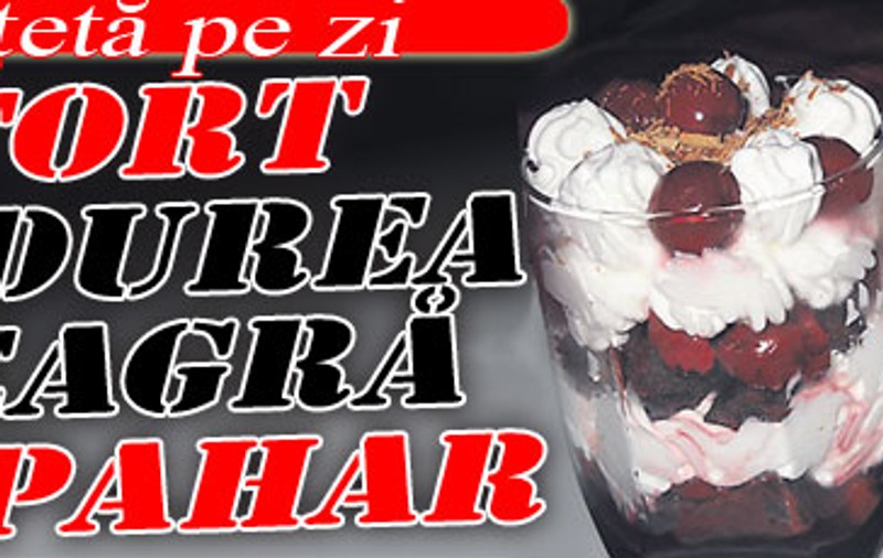O reţetă pe zi - Tort Pădurea Neagră la pahar