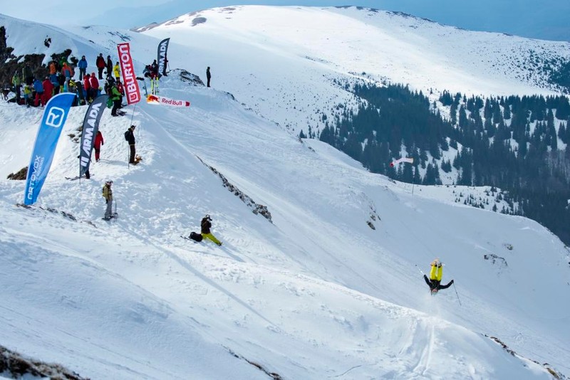 Participant perform during the Red Bull Oslea Hiride in Uricani, Romania on March 1st, 2014