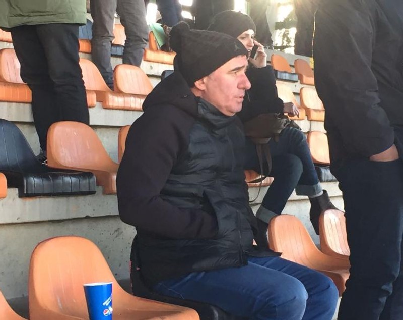 Gică Hagi și Ionel Ganea au fost în tribune la meciul dintre fii lor, Ianis, respectiv George. Hagi jr. a marcat un gol / VIDEO