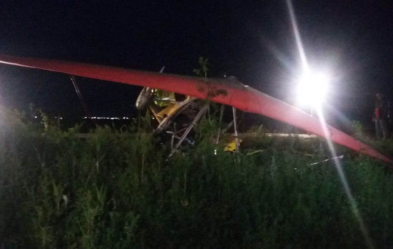 Un pilot s-a prăbușit cu motodeltaplanul pe Aerodromul de la Vădeni