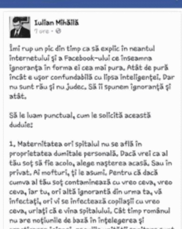 Un medic rezident jignește o viitoare mămică: ”Fofoloancă cu puroi”, ”După mintea ta, ar trebui să fii lasată să te rupi”